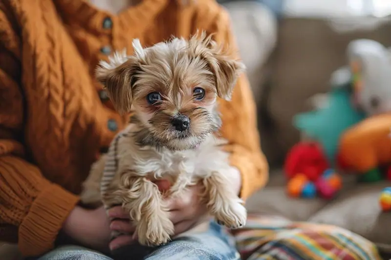 Propriétaire comparant des contrats d'assurance pendant qu'un chien et un chat reposent près de lui