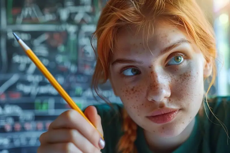 Lycéen travaillant un exercice de mathématiques avec un parent à une table calme