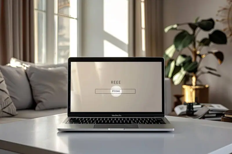 Ordinateur portable Windows branché pendant une réinitialisation avec disque de sauvegarde externe
