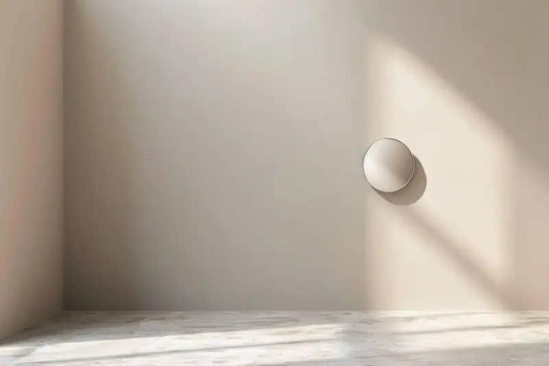 Pose précise d’une patère murale avec gabarit papier, niveau et perceuse sur un mur intérieur