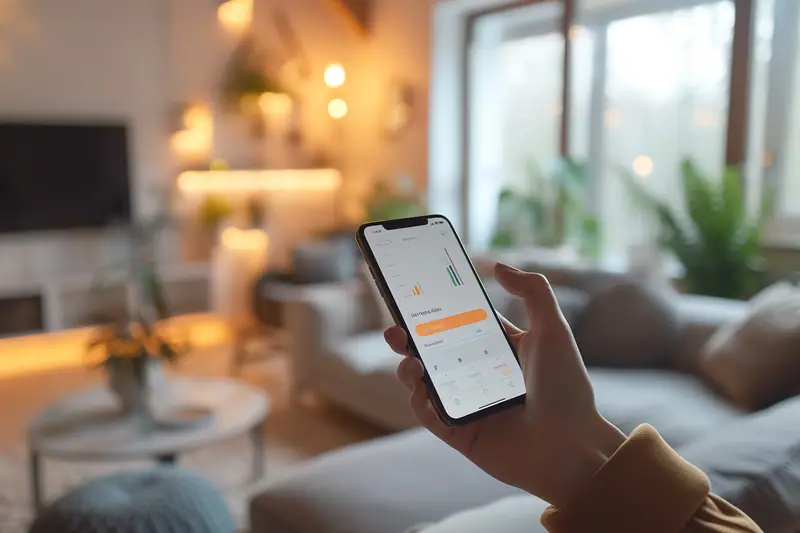 Candidate consultant sur son téléphone le résultat de son examen du code de la route