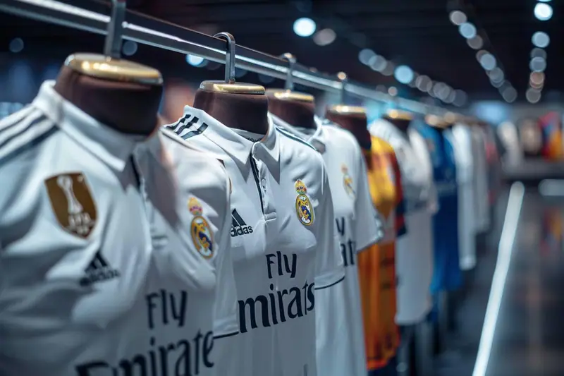 Collection de maillots blancs et colorés inspirés des grandes époques du Real Madrid