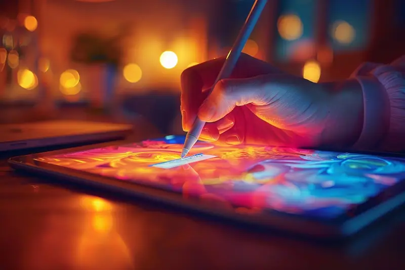 Personne validant une signature électronique sur un PDF depuis un ordinateur portable