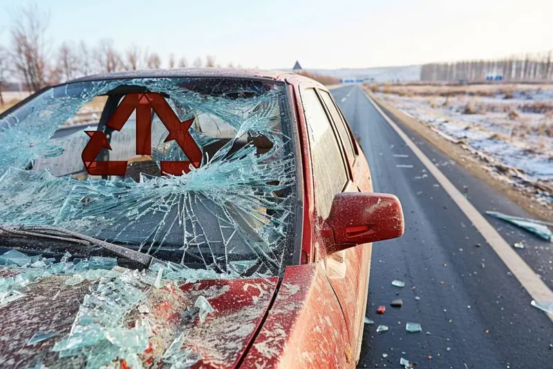 Conductrice examinant un constat amiable après une collision légère entre deux voitures