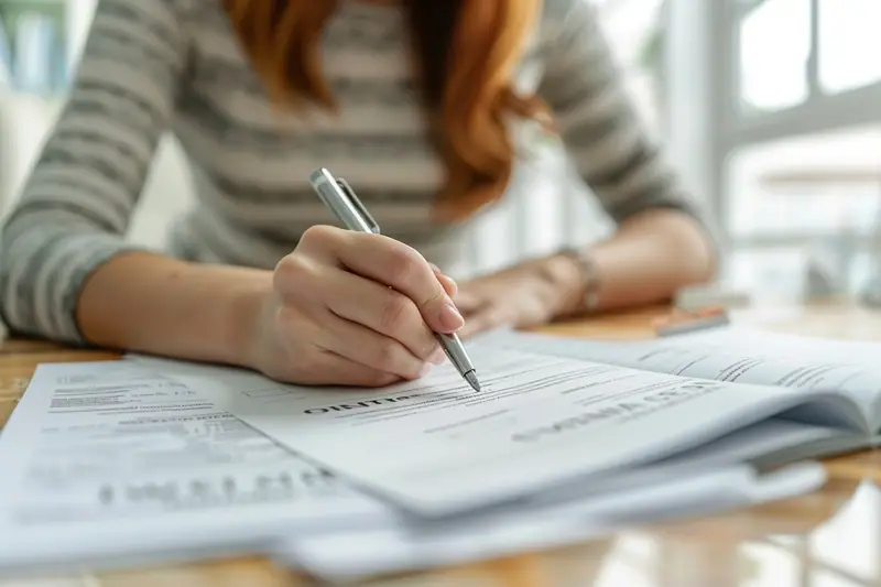 Couple examinant les garanties d’une assurance emprunteur avant de signer un prêt immobilier