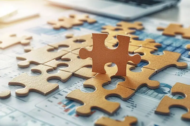 Franchisé analysant des factures fournisseurs et un tableau de coûts dans son commerce
