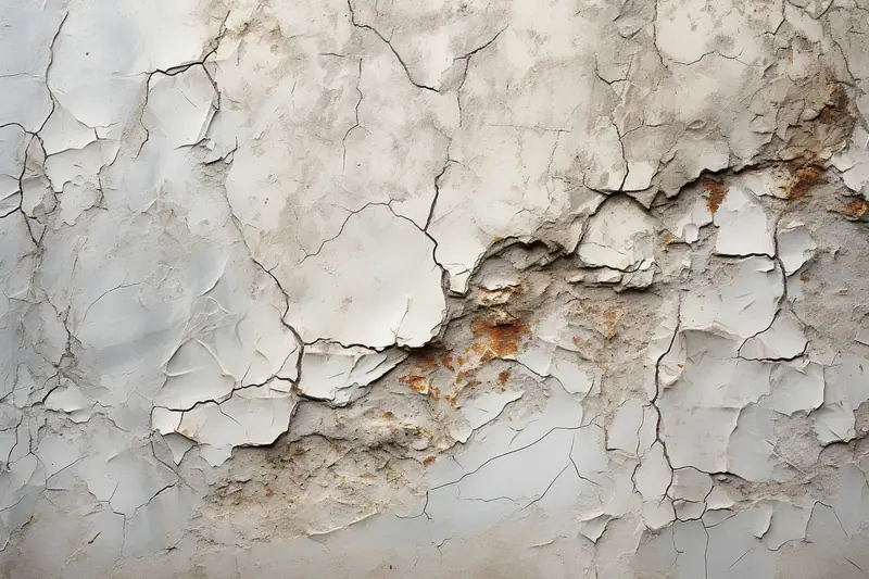 Rénovation d’un mur intérieur granuleux avec une large lame à enduire et une lumière rasante