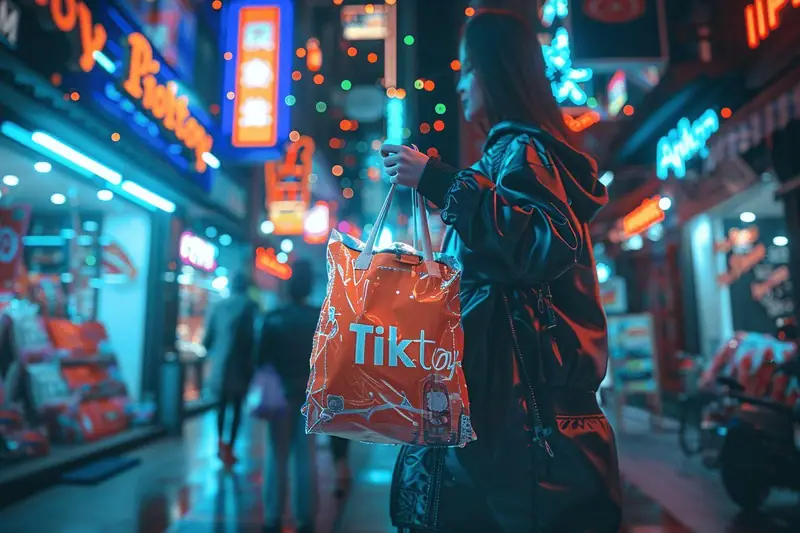 Équipe e-commerce préparant un live shopping avec produits, éclairage et postes de commande